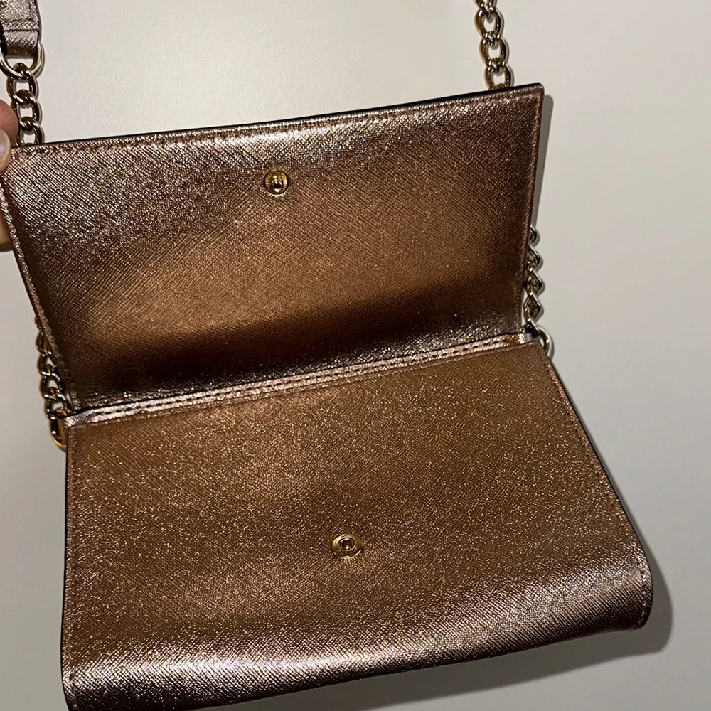 Kate Spade Rose Gold Metallic Crossbody Bag